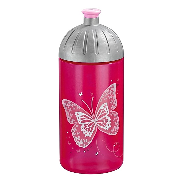 Step by Step Trinkflasche Shiny Butterfly, Pink