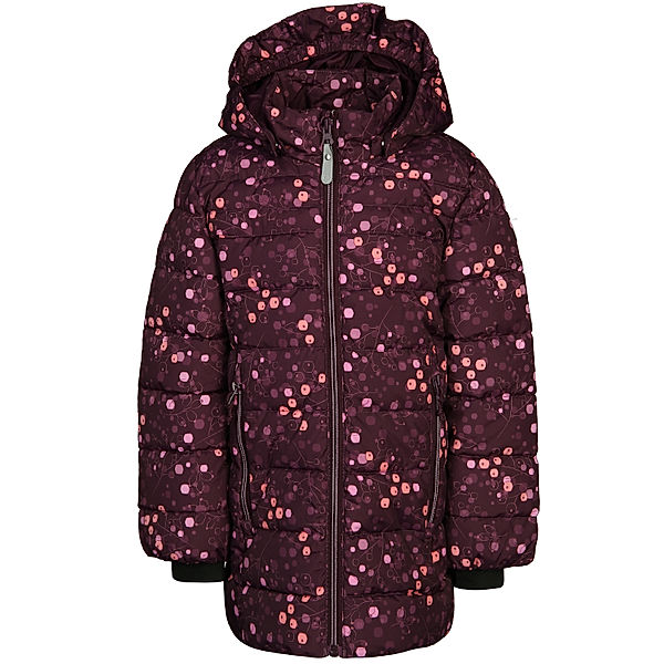 Color Kids Stepp-Jacke PACKABLE in potent purple