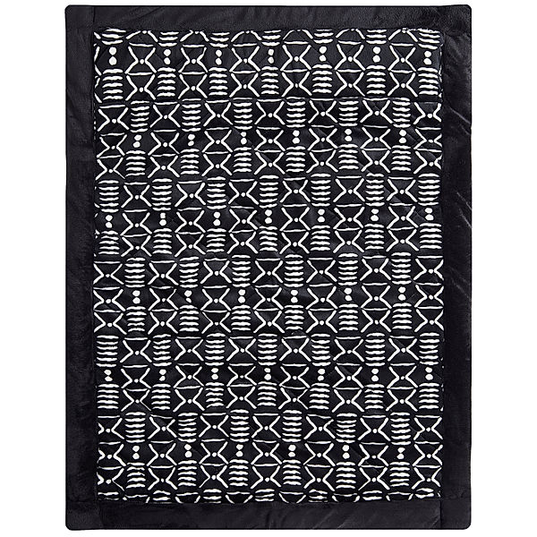 aden + anais Steppdecke MUD CLOTH (71x50) in schwarz