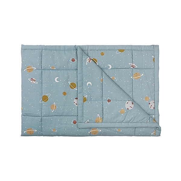 FABELAB Steppdecke PLANETARY (80x120) in cottage blue