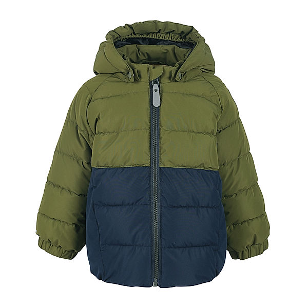 Color Kids Steppjacke 740636 COLORBLOCK in dark olive