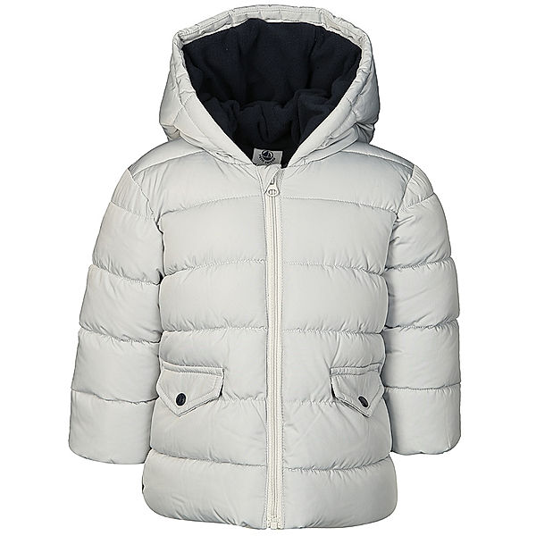 Petit Bateau Steppjacke BEBE JOUR GARCON in hellgrau