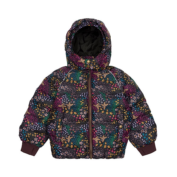 mikk-line Steppjacke BLOSSOM AOP in huckleberry