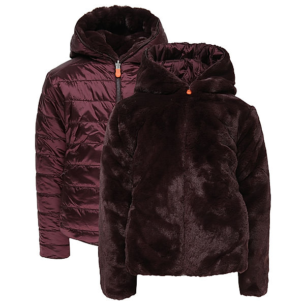 Save The Duck Steppjacke CHLOE FURY zum Wenden in burgundy black