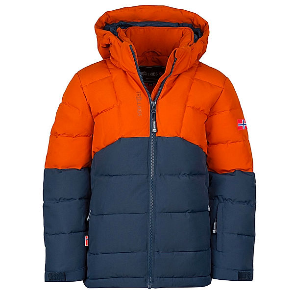 TROLLKIDS Steppjacke KIDS GRYLLEFJORD in cinnamon/night sky