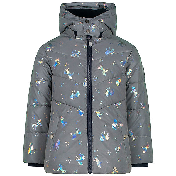 Salt & Pepper Steppjacke OUTDOOR - UNICORN AOP in dove grey