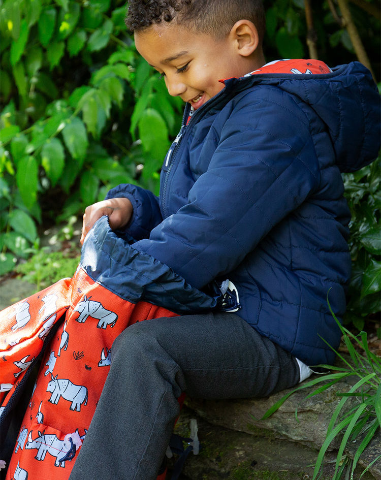 Steppjacke TOASTY - RHINO zum Wenden in orange kaufen