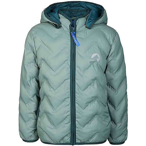 finkid Steppjacke VANUKAS AIR mit Zipfelkapuze in green/deep teal