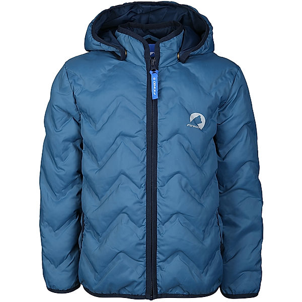 finkid Steppjacke VANUKAS AIR mit Zipfelkapuze in real teal/navy