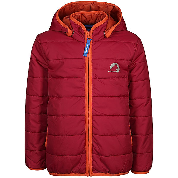 finkid Steppjacke VANUKAS mit Kapuze in beet red/chili