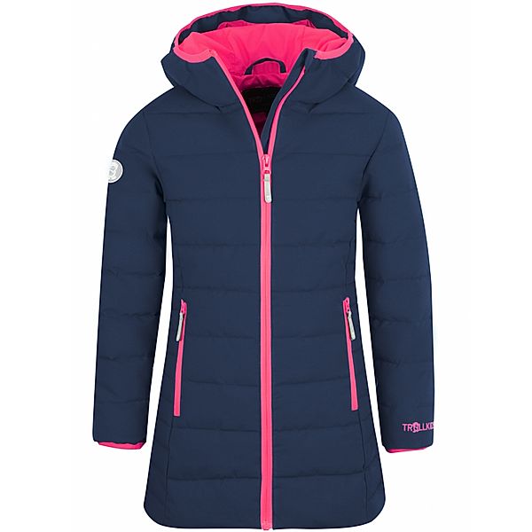 TROLLKIDS Steppmantel GIRLS STAVANGER in navy/pink