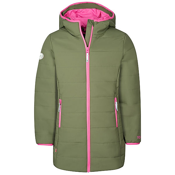 TROLLKIDS Steppmantel GIRLS STAVANGER in olive/magenta