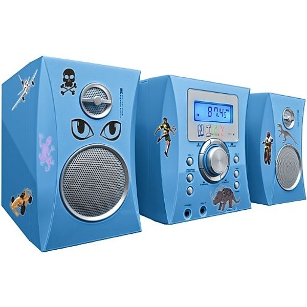 Stereoanlage CD/Radio blau m.500 Stick