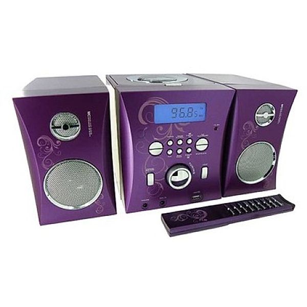 Stereoanlage CD/Radio/USB/MP3 Lila