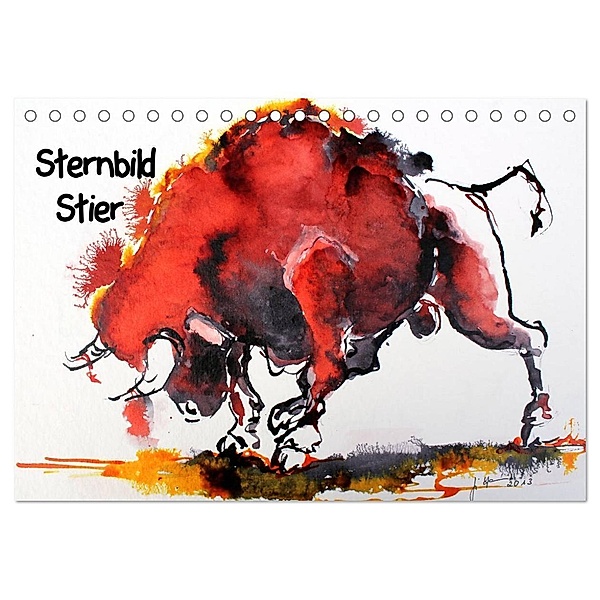 Sternbild Stier (Tischkalender 2024 DIN A5 quer), CALVENDO Monatskalender, Sigrid Harmgart