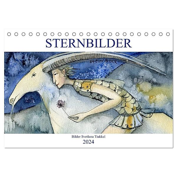 Sternbilder (Tischkalender 2024 DIN A5 quer), CALVENDO Monatskalender, Svetlana Tiukkel