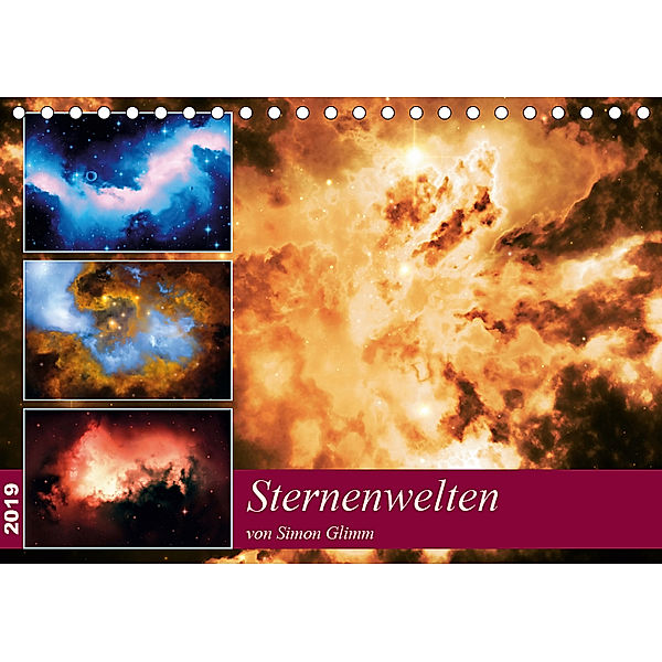 Sternenwelten (Tischkalender 2019 DIN A5 quer), Simon Glimm