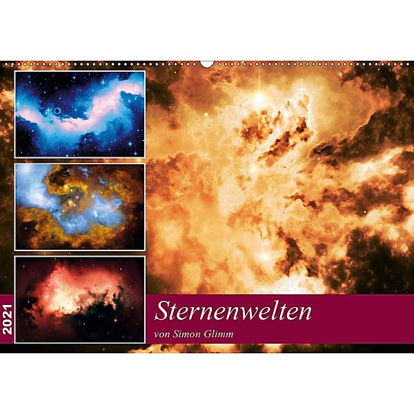 Sternenwelten (Wandkalender 2021 DIN A2 quer), Simon Glimm