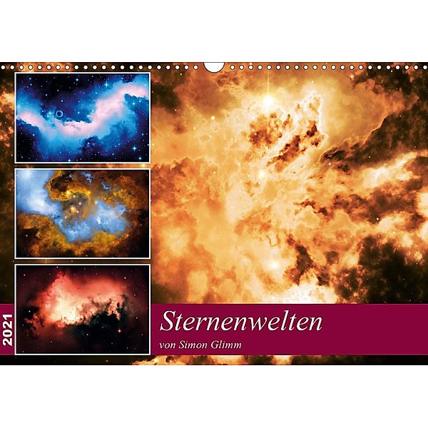 Sternenwelten (Wandkalender 2021 DIN A3 quer), Simon Glimm