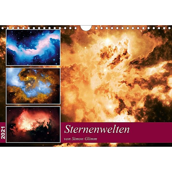 Sternenwelten (Wandkalender 2021 DIN A4 quer), Simon Glimm