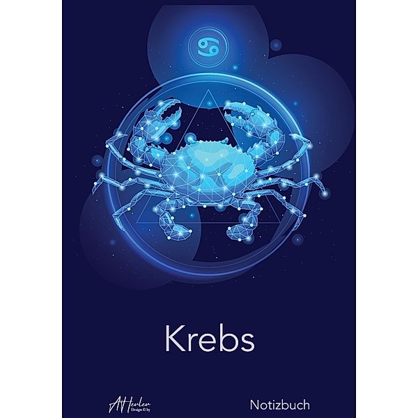 Sternzeichen Krebs Notizbuch | Designed by Alfred Herler, Herler Books(TM)