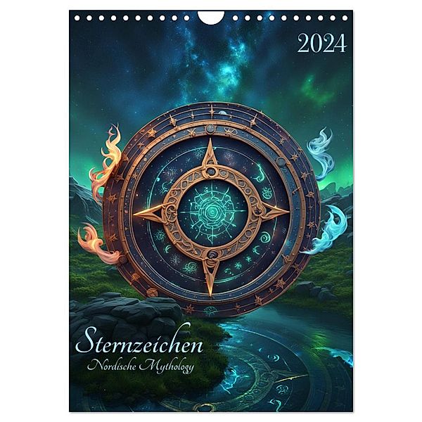 Sternzeichen Nordische Mythology (Wandkalender 2024 DIN A4 hoch), CALVENDO Monatskalender, Calvendo, Benjamin Theurer
