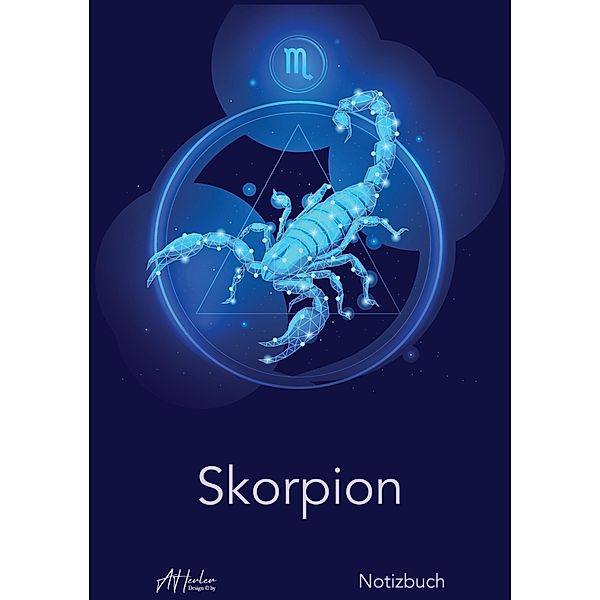 Sternzeichen Skorpion Notizbuch | Designed by Alfred Herler, Herler Books(TM)