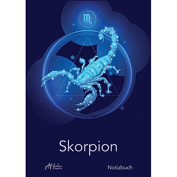 Sternzeichen Skorpion Notizbuch | Designed by Alfred Herler, Herler Books(TM)