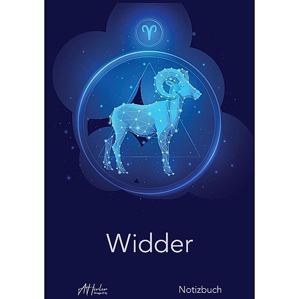 Sternzeichen Widder Notizbuch | Designed by Alfred Herler, Herler Books(TM)