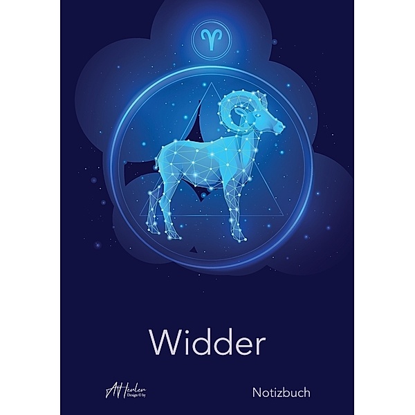 Sternzeichen Widder Notizbuch | Designed by Alfred Herler, Herler Books(TM)