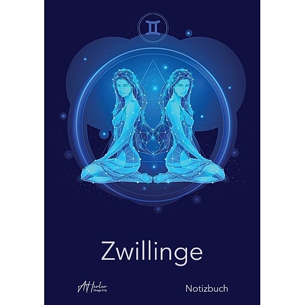 Sternzeichen Zwillinge Notizbuch | Designed by Alfred Herler, Herler Books(TM)