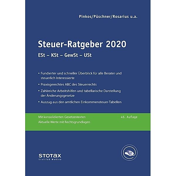 Steuer-Ratgeber 2020, Frank Henseler, Erich Pinkos, Wolfgang Püschner