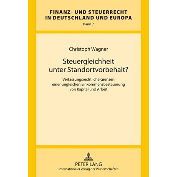 Steuergleichheit unter Standortvorbehalt?, Christoph Wagner