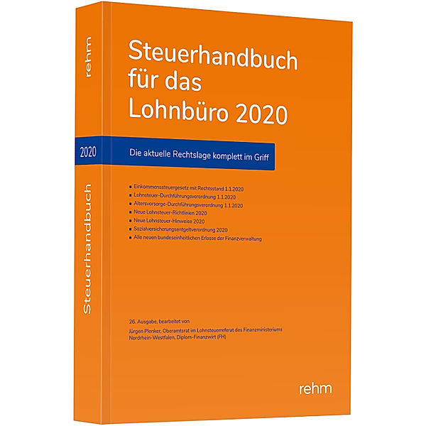 Steuerhandbuch für das Lohnbüro 2020, Jürgen Plenker