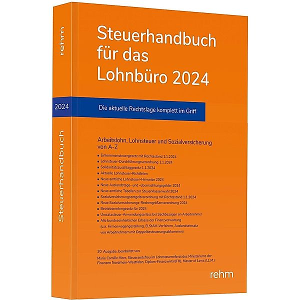 Steuerhandbuch für das Lohnbüro 2024, Marie Camille Meer