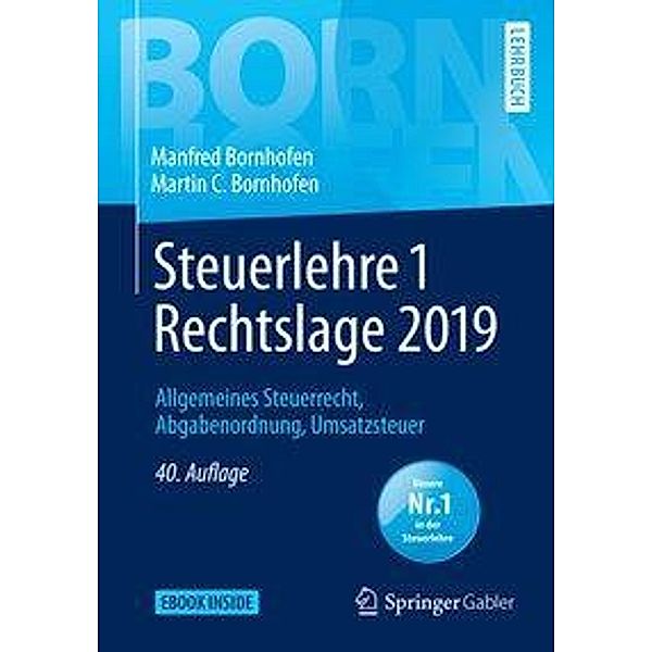 Steuerlehre 1 Rechtslage 2019, Manfred Bornhofen, Martin C. Bornhofen