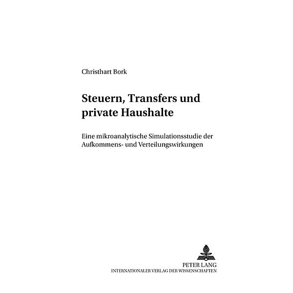 Steuern, Transfers und private Haushalte, Christhart Bork