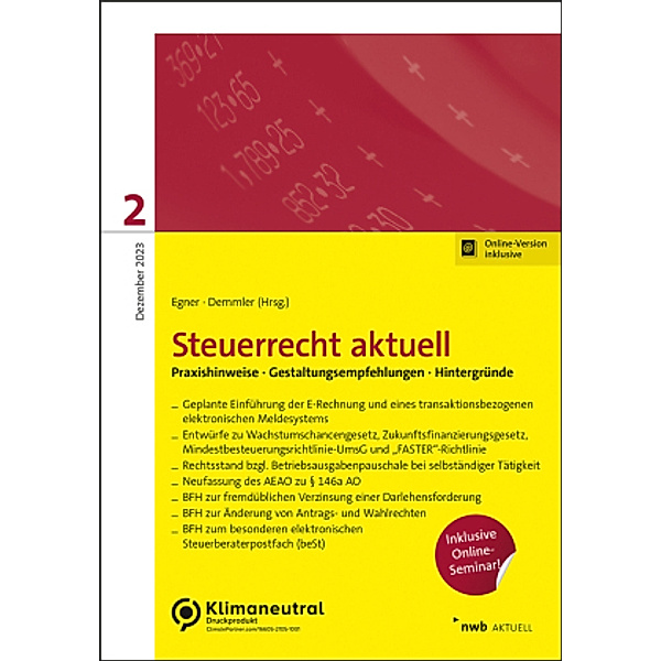 Steuerrecht aktuell 2/2023, Thomas Bruckbauer, Iring Christopeit, Verena Drummer, Thomas Egner, Uwe Demmler