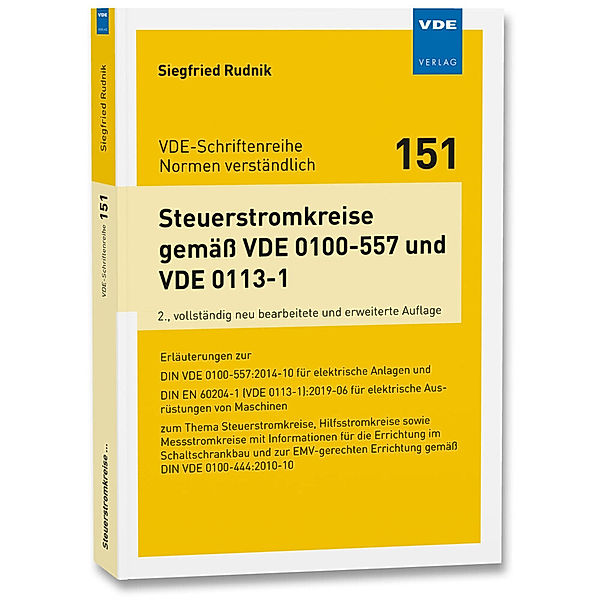 Steuerstromkreise gemäß VDE 0100-557 und VDE 0113-1, Siegfried Rudnik