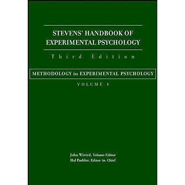 Stevens' Handbook of Experimental Psychology, Volume 4, Methodology in  Experimental Psychology