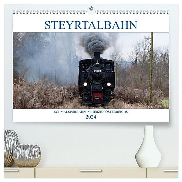 Steyrtalbahn (hochwertiger Premium Wandkalender 2024 DIN A2 quer), Kunstdruck in Hochglanz, Wolfgang Simlinger