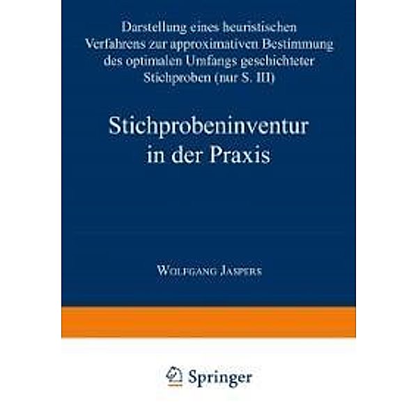 Stichprobeninventur in der Praxis / Gabler Edition Wissenschaft