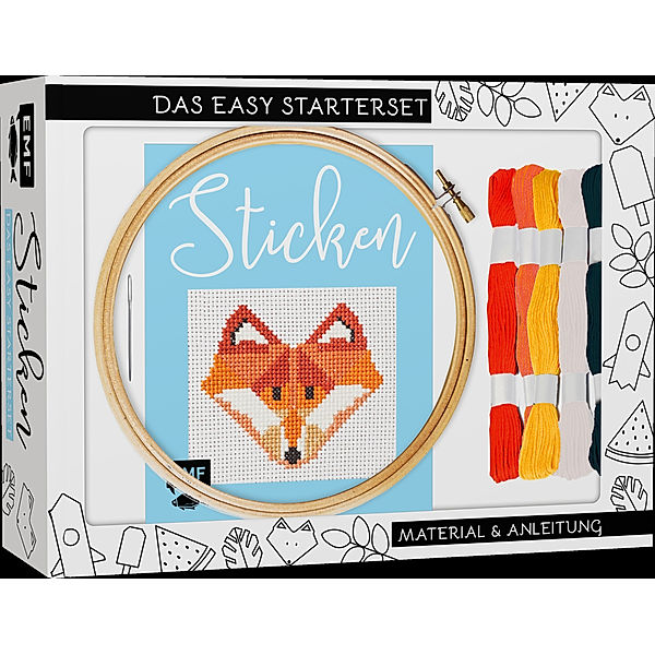 Sticken - das Easy Starterset für dekorative Kreuzstichmotive, Jennifer Dargel