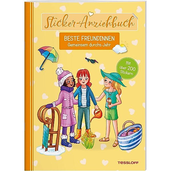 Sticker-Anziehbuch. Beste Freundinnen. Gemeinsam durchs Jahr., Julia Reindl