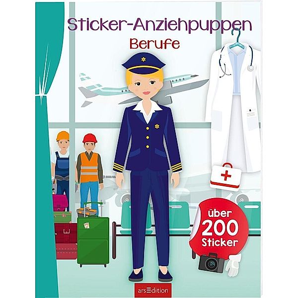 Sticker-Anziehpuppen - Berufe