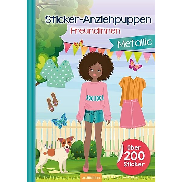 Sticker-Anziehpuppen Metallic - Freundinnen