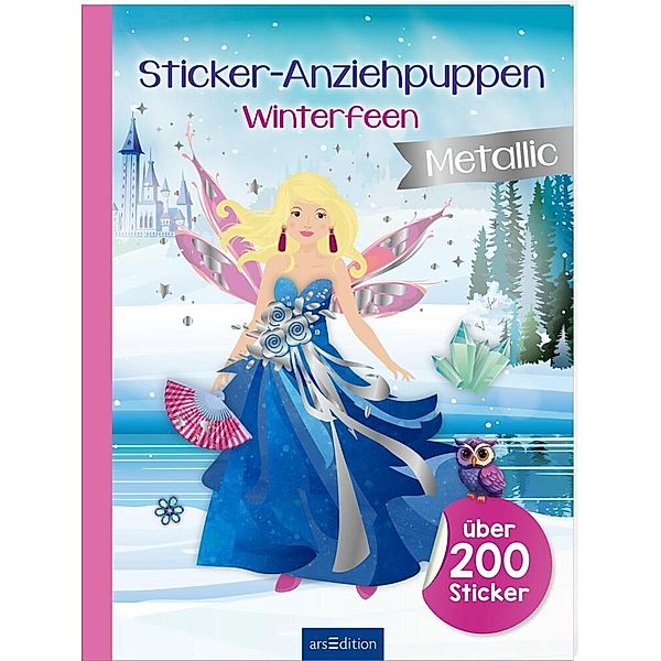 Sticker-Anziehpuppen Metallic - Winterfeen