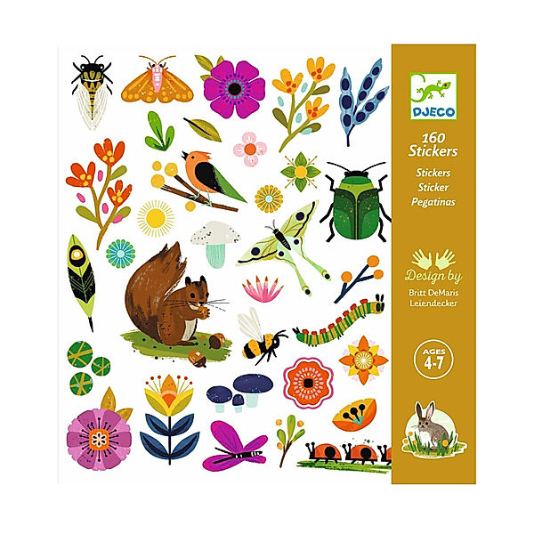 Djeco Sticker GARTEN 160-teilig