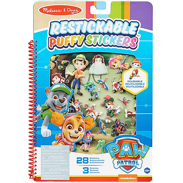 Melissa & Doug Sticker-Heft PAW PATROL -  DSCHUNGEL mit 28 Aufklebern