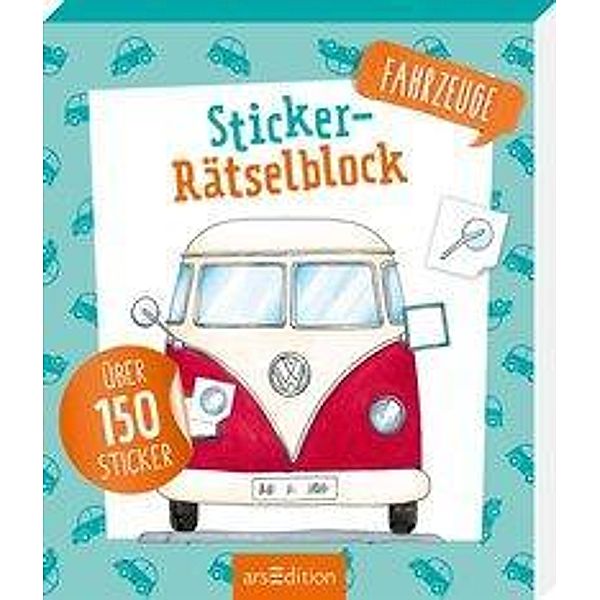 Sticker-Rätselblock Fahrzeuge